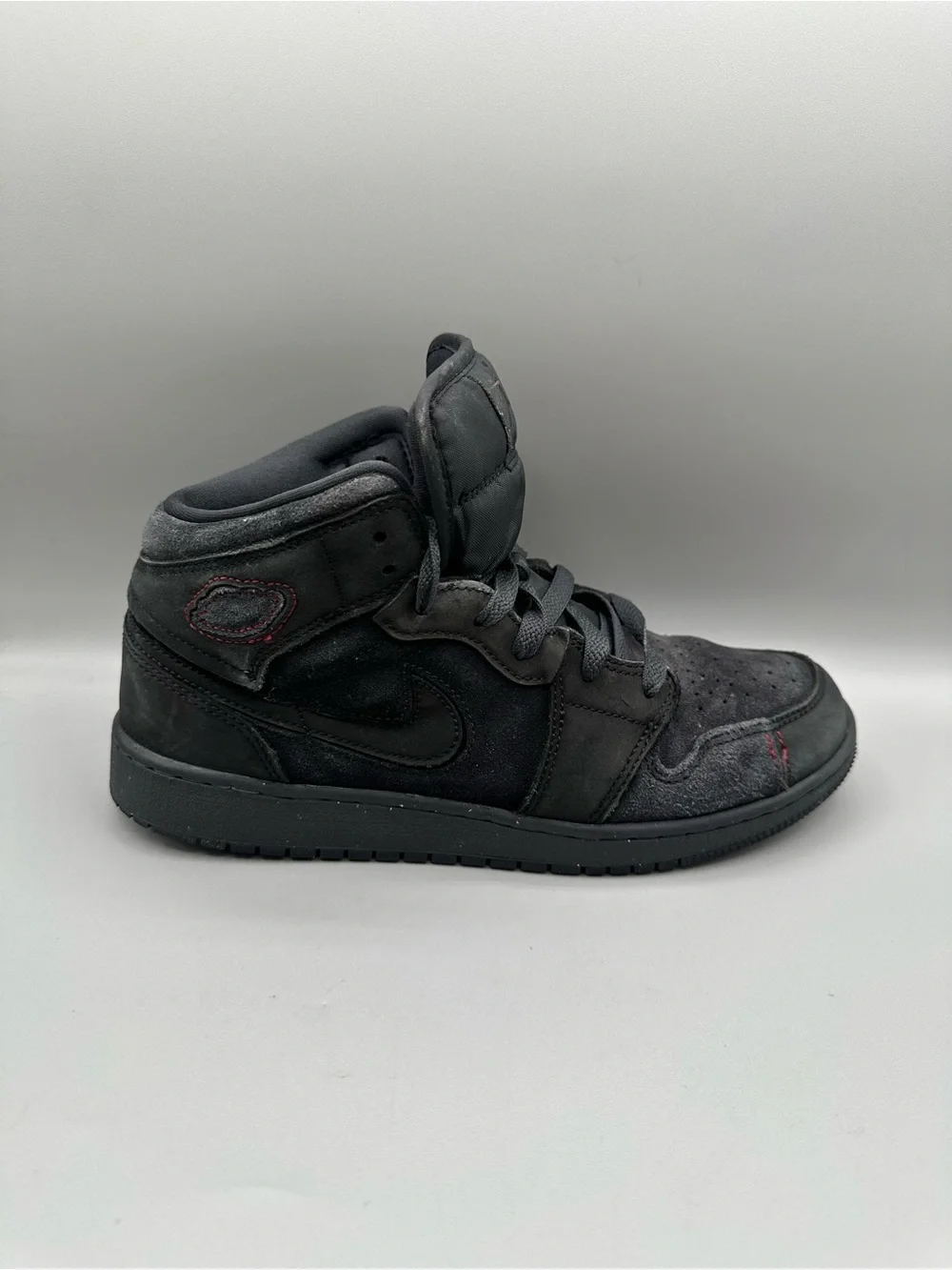 Nike Air Jordan 1 Mid SE Craft GS Youth 7 Dark Smoke Red FQ7742-001